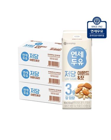 [보리보리] 연세두유 저당두유 아몬드잣 72팩