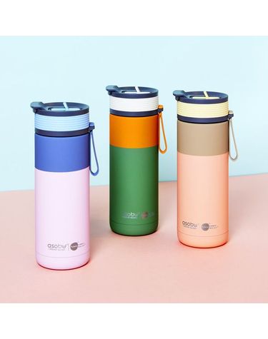[보리보리]  스테인레스 보온보냉 손잡이 빨대 세라믹 텀블러 아스펜 600ml