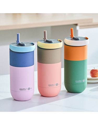 [보리보리]  스테인레스 보온보냉 손잡이 빨대 대용량 세라믹 텀블러 오르빗 900ml