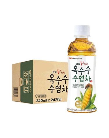 [보리보리] 광동 옥수수수염차 340ml 24입 유/무 라벨 랜덤 발송