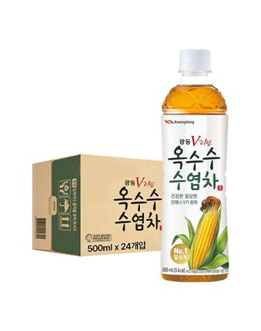 [보리보리] 광동 옥수수수염차 500ml 24입 유/무 라벨 랜덤 발송