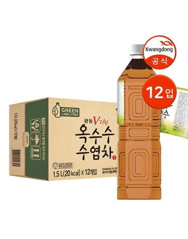 [보리보리] 광동 옥수수수염차 무라벨 1.5L 12입