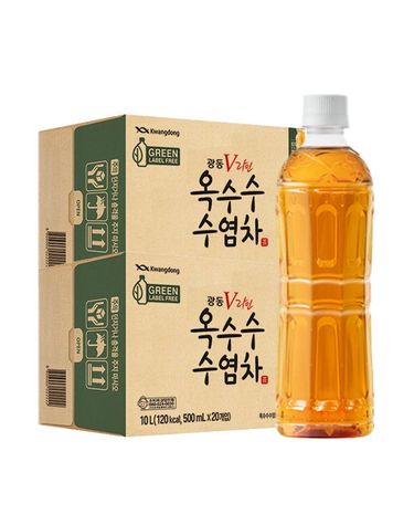[보리보리] 광동 옥수수수염차 무라벨 500ml 40입 / 곡물차 차음료 물대용음료 Z