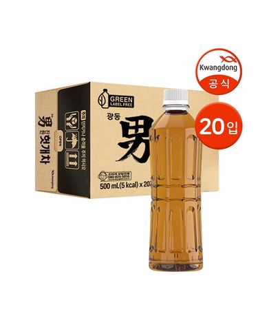 [보리보리] 광동 헛개차 무라벨 500ml 20입 / 곡물차 차음료 물대용음료 Z
