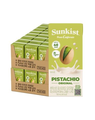 [보리보리] 썬키스트 피스타치오 오리지널 190ml 48팩