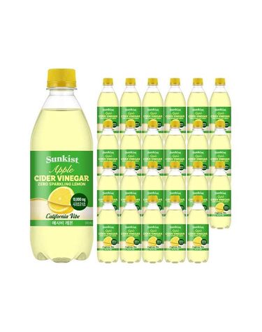 [보리보리] 썬키스트 애사비 제로 스파클링 레몬 500ml 24입