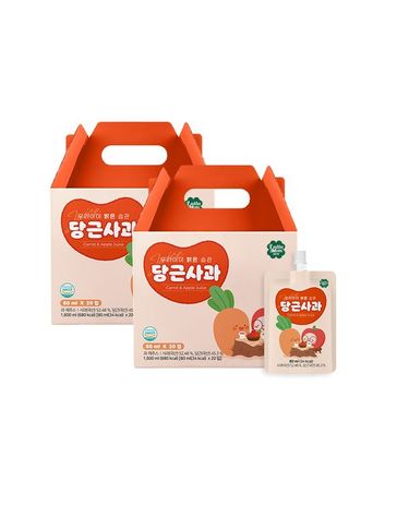 [보리보리] 밝은 습관 당근사과 주스20입 2박스