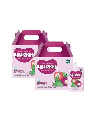 [보리보리] 시원 습관 푸룬사과매실 주스20입 2박스