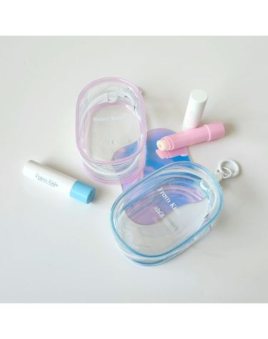 [보리보리]  투명 키링케이스 PVC 유아 어린이 초등 멀티 립밤 파우치 동전지갑