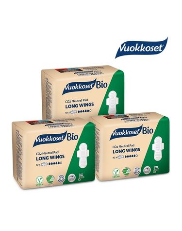 [보리보리] VUOKKOSET  생리대 롱윙 3팩