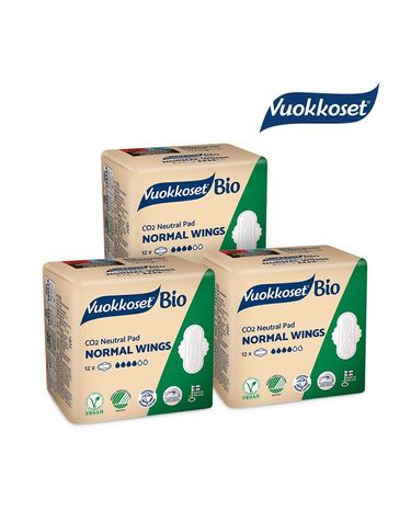 [보리보리] VUOKKOSET  생리대 노말윙 3팩