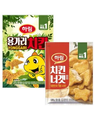 [보리보리]  용가리치킨 1kg +  치킨너겟2 1kg