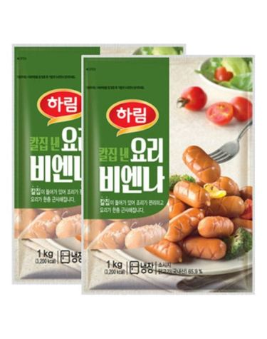 [보리보리]  칼집 낸 요리 비엔나 1kg+1kg