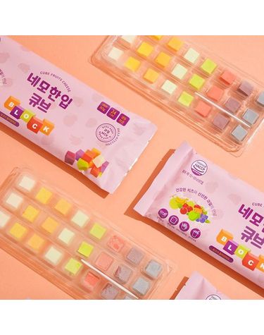 CJ프레시웨이 [보리보리] 과일큐브치즈 80g 8가지맛X24구