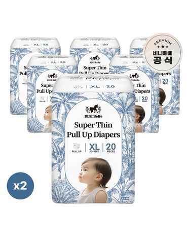 [보리보리]  슈퍼씬 기저귀 팬티형 XL 12팩