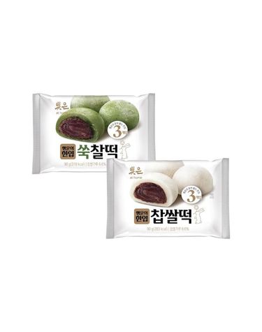 [보리보리] 삼립 빚은 행운의 한입 찹쌀떡 2종찹쌀떡/쑥찰떡 450g 5개입 2봉10입/개별포장