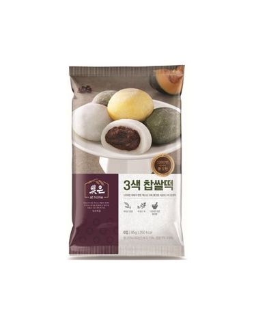 [보리보리] 삼립 빚은 삼색 찹쌀떡 6구 330g 4봉24입