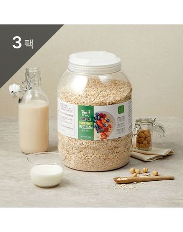 [보리보리] 하루오트 바로먹는 퀵오트밀 2kg 3팩