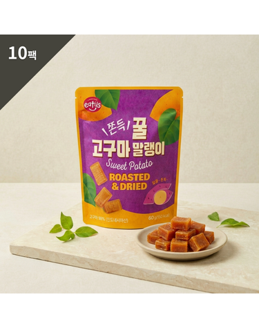 [보리보리] 쫀득 꿀 고구마 말랭이 60g 10팩