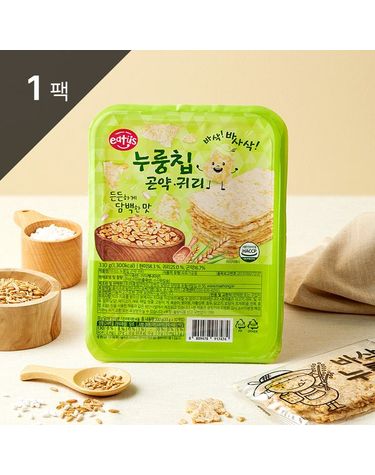 [보리보리] 바삭바삭 누룽칩 곤약귀리 330g 33gx10개입 1팩