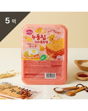 [보리보리] 바삭바삭 누룽칩 김치볶음밥 330g 33gx10개입 5팩