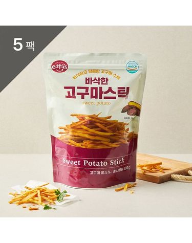 [보리보리] 바삭한 고구마스틱 300g 5팩