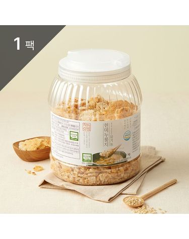 [보리보리] 쌀눈이 살아있는 유기농 현미 누룽지 1kg 1팩