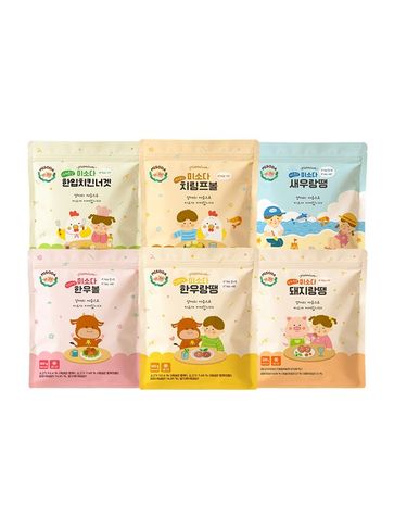 [보리보리] 아기반찬  한우랑땡 한우볼 베스트 3종세트 돼지랑땡 치림프볼 치킨너겟 새우랑땡