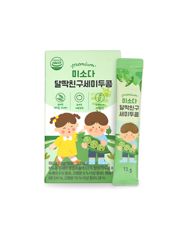 [보리보리] 아기간식 아기음료  달짝친구 세미두콩 15개입 1박스