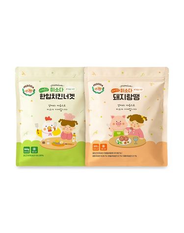 [보리보리] 아기반찬 무항생제  돼지랑땡 1개 + 한입치킨너겟 1개