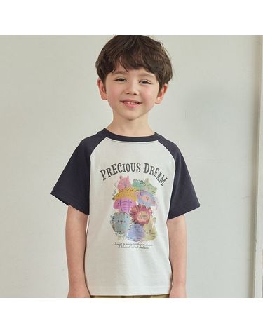 [보리보리] KIDS 프레셔스 레글런 반팔티 네이비