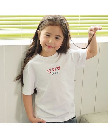 [보리보리] KIDS 카롤라인 반팔티 화이트