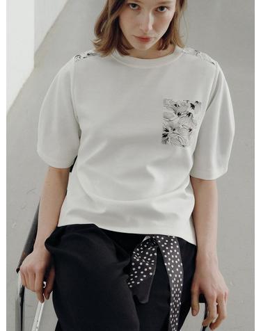 SILK BELL SLEEVE TOP [FLOWER]