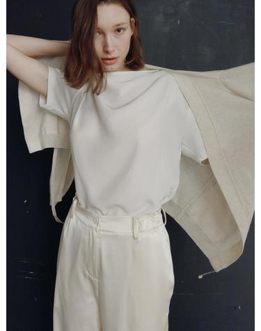 SILK KNIT ROBE [IVORY]