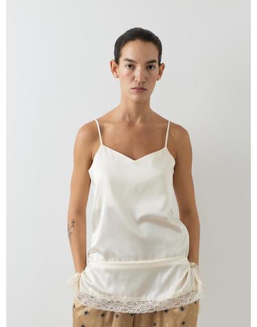 SILK LACE CAMISOLE [IVORY]
