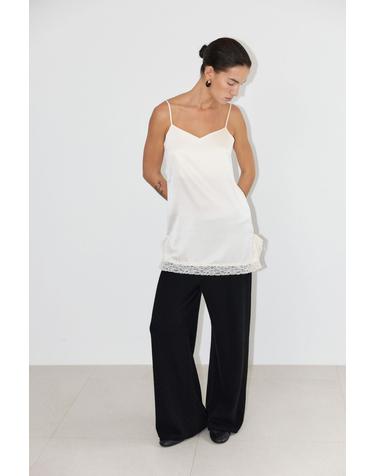 CASHMERE WOOL KNIT PANTS [BLACK]