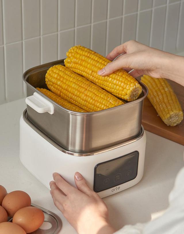 오르테 [오르테] 풀 스테인리스 2단 전기찜기/멀티쿠커 OSL-600A 착용컷
