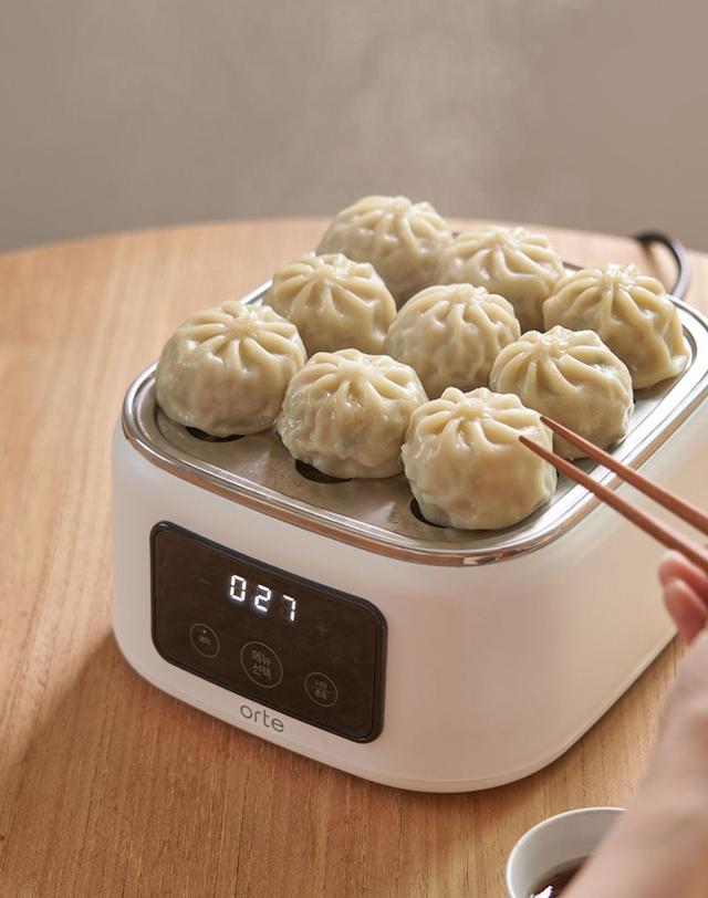오르테 [오르테] 풀 스테인리스 2단 전기찜기/멀티쿠커 OSL-600A 착용컷