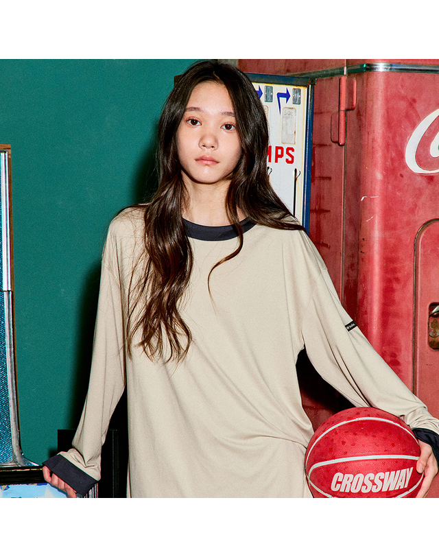 마밤 마밤 MSMV 아동 주니어 잠옷 피치기모 초등학생 내의 키즈 실내복 링거 9부 웜샌드 착용컷