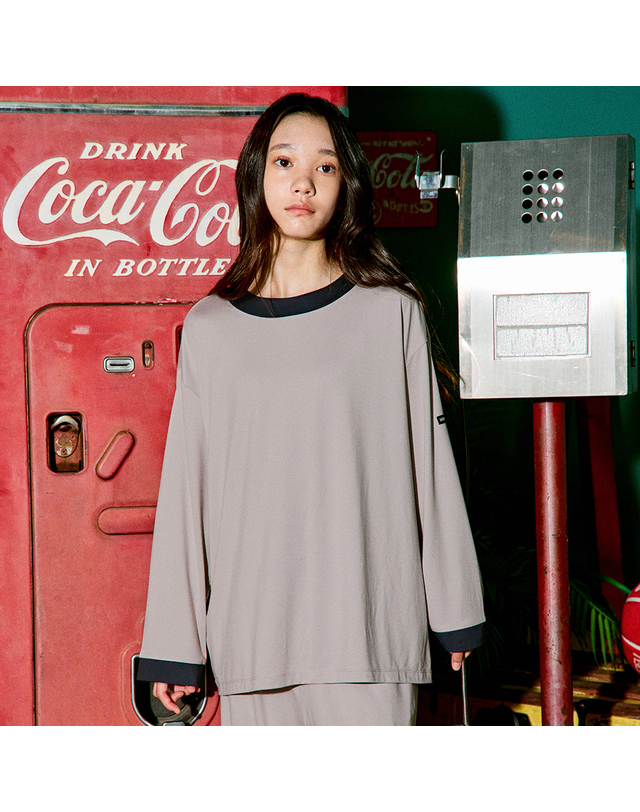 마밤 마밤 MSMV 아동 주니어 잠옷 피치기모 초등학생 내의 키즈 실내복 링거 9부 로즈토프 착용컷