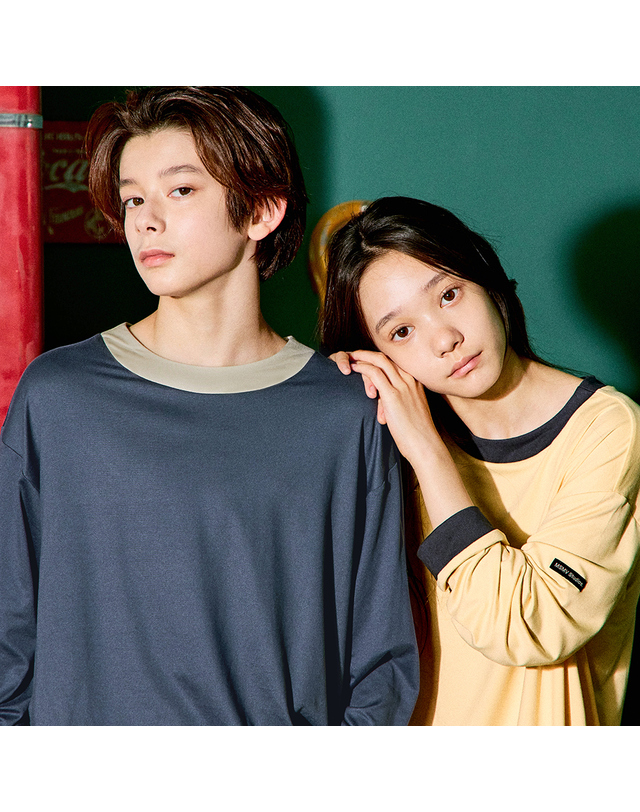 마밤 마밤 MSMV 아동 주니어 잠옷 피치기모 링거9부 초등학생 내의 키즈 실내복 10COLOR 착용컷