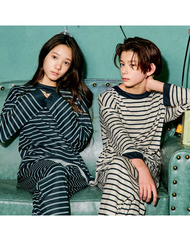 마밤 마밤 MSMV 아동 주니어 잠옷 피치기모 디얼ST 초등학생 내의 키즈 실내복 10COLOR 착용컷