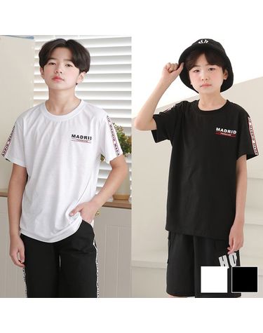 [보리보리] 마드리드반팔티셔츠 주니어의류 남아 여아 초등학생옷 청바지 면바지 상하복 티셔츠
