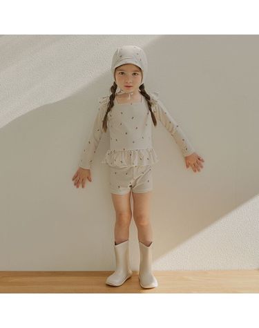 [보리보리] BAY-B 유아 아동 여아 멜로우 래쉬가드+보넷세트