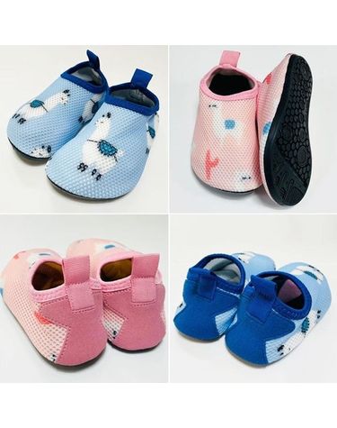 [보리보리] 라마 블루 핑크 아쿠아슈즈 유아 물놀이신발