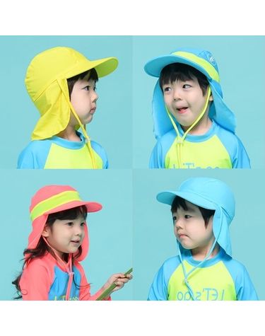 [보리보리] 베베플랩캡 - 4 color / 아동 수영모자 / 유아플랩캡