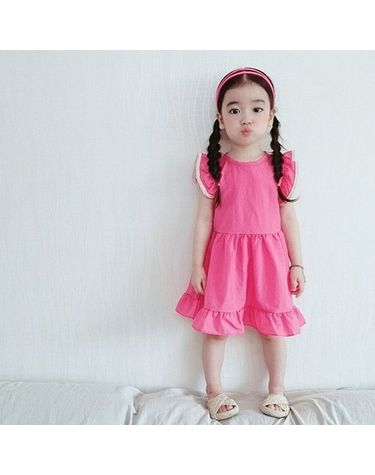 [보리보리] 엘리스 원피스 핑크,네이비 / 유아비치웨어 / 여아여름옷 아기여름원피스