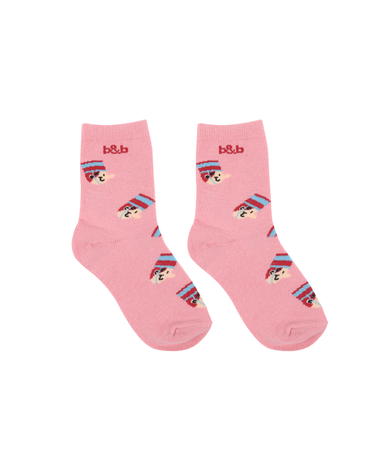 [보리보리] 핑크 벨보이페이스 삭스 BK4BAS11PK