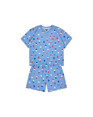 [보리보리] 아이스크림올오버 반팔티쇼츠상하복 BK5MST05LB