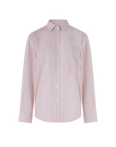 [해외직구] 26 FW 로에 ROHE 핀스트라이프 포켓 셔츠 핑크